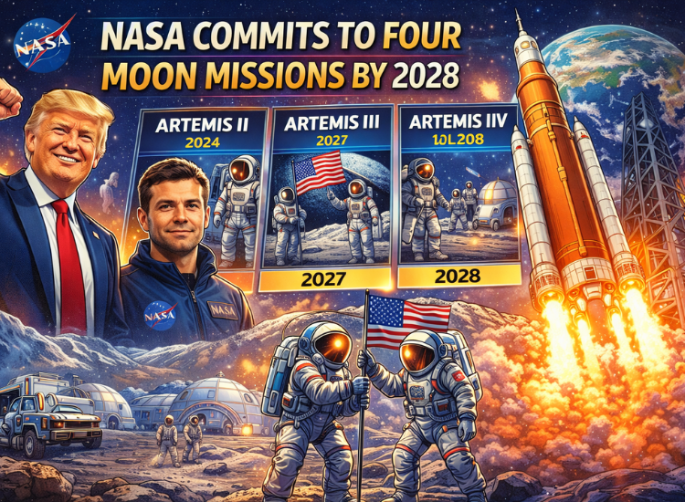 NASA Commits to Four Moon Missions by 2028 – News Watchmen