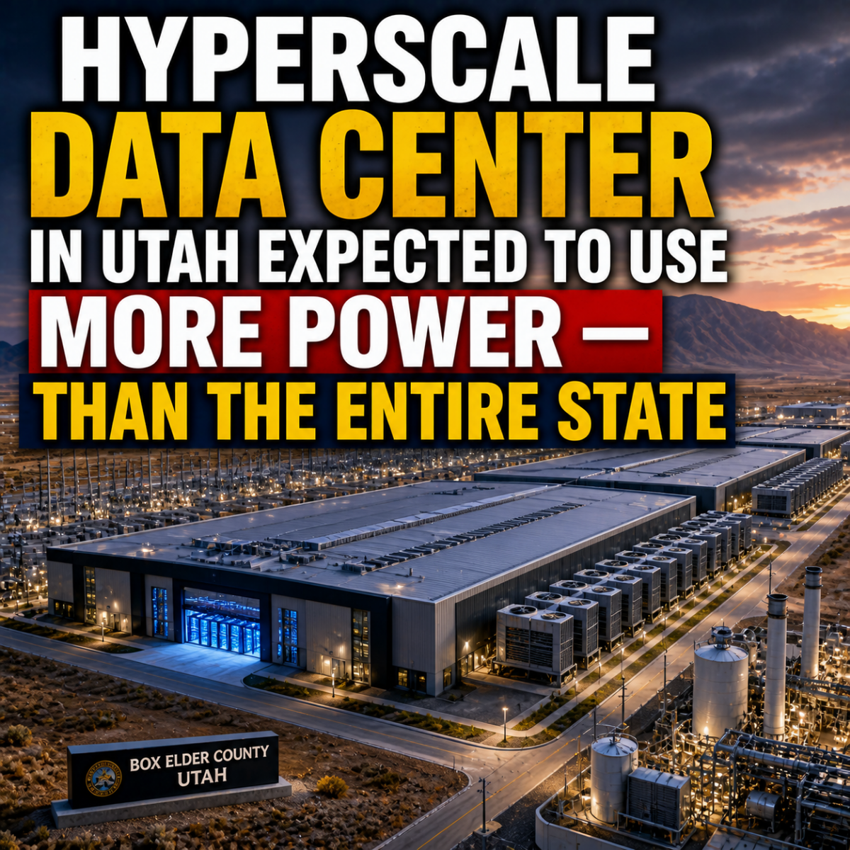 Utah Hyperscale Data Center Could Exceed State Power Use – News Watchmen